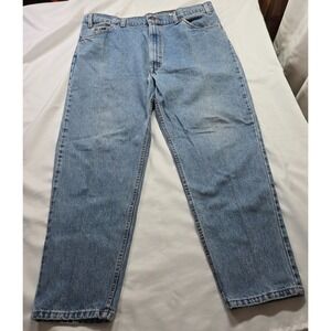 Vintage Levis 550 Orange Tab Jeans Men's 42x30 Blue Relaxed Fit Tapered Leg 90s